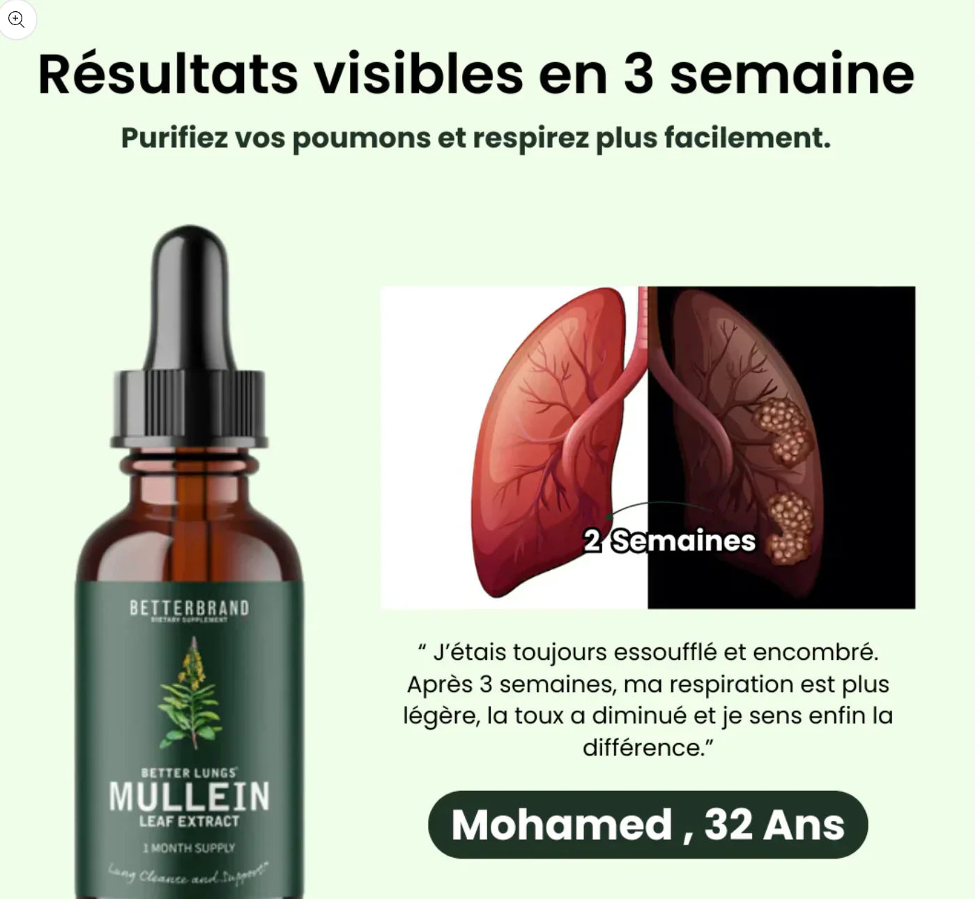 Les Gouttes pour les poumons à la molène